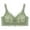 32-Green, variant on YWDJ Push up Bras for Women Plus Size Padded Back Closures Sleep Bras No Underwire Comfy Bras Wide Strap Full Coverage Hollow Lounge Bras Padded Plus Size Lace Comfy Bras Wrap Comfortable Bras Green M