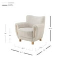 thumbnail image 2 of New Pacific Direct Bellamy Fabric Accent Arm Chair in Pasadena Beige, 2 of 12