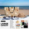 thumbnail image 5 of Wukai Autumn and Thanksgiving Print Zipper Bag,large Beach Tote Bag,Waterproof Sandproof Bag,Grocery and Picnic Tote Travel Bag, 5 of 5