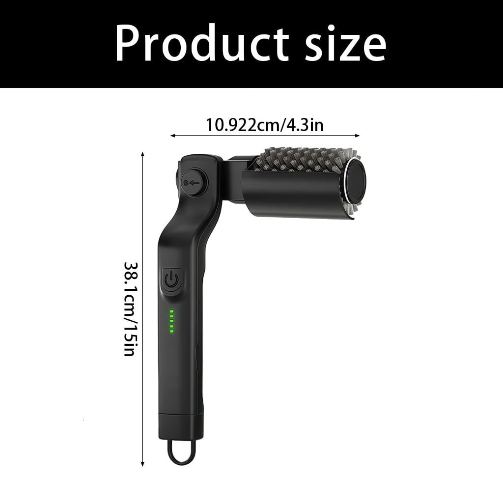 Giaone Adjustable Speed Grill Brush With Rechargeable Battery For All Grill Types