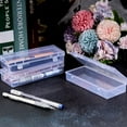thumbnail image 2 of 10 Packs Clear Plastic Beads Storage Containers Box with Hinged Lid, Plastic Storage Boxes for Storage of Small Items, Crafts, Jewelry, Game Pieces, Pens,Hardware(6.2'' x 2.5'' x 1.2''), 2 of 8