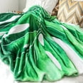 thumbnail image 4 of Green Plant Leaf Blankets Soft Plush Flannel Throw Decorative Leaves Blankets For Plant Lovers, 4 of 10