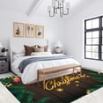 thumbnail image 2 of Merry Christmas Rug 3x4ft Small Area Rugs Christmas Wood Grain Rugs Ultra Soft Washable Carpet with Non Slip Backing for Living Room Bedroom Gameroom Study Office Home Decor Mat, 2 of 7