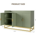 thumbnail image 7 of 47.2" Fluted Sideboard with Storage Cabinet, Modern Kitchen Sideboard with Adjustable Shelves, Media Console Buffet Cabinet with Doors for Living Room, 7 of 7