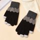 thumbnail image 4 of Guantes mágicos de lana con pantalla táctil de invierno para mujer, forro polar de punto cálido, para clima frío, 4 of 5