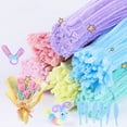 thumbnail image 2 of 200Pcs Colorful Plush Pipe Cleaners Craft Kit Flexible & Bendable Wire Chenille Stems DIY Craft Decoration Making Kit Art Project Craft Projects Suppl, 2 of 9
