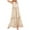 Z-372Beige, variant on Women Summer Dresses Sleeveless Halter Neck Solid Color Flowy Ruffle Casual Elegant Maxi Dress For Holiday Vacation Beach,Beige,M