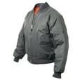 thumbnail image 3 of Rothco MA-1 Flight Jacket - Gun Metal Grey, 3 of 7