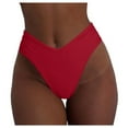 thumbnail image 2 of Women's Bikini Bottom Sexy V Cut High Cut High Waisted Beach Swimming Party, 2 of 4