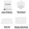 thumbnail image 6 of 3mm Clear 12x24" Cast Acrylic Sheet 1/8" Thick Pack 1,2,5, 12x12" Plexiglass Sheet, PET Plastic Sheet/Plexiglass Panels, Plexi Glass Perspex Panel - Use for Crafting Projects, Poster Frames, 6 of 8