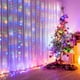 thumbnail image 4 of 3x 2/3x 1/3x3m LED guirnalda de luces de carámbanos guirnalda de luces navideñas para boda/fiesta/cortina/jardín decoración del hogar al aire libre 5, 4 of 4
