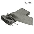 thumbnail image 3 of Linen Burlap Bags with Drawstring for Gifts,Wine Bottle Grey 15 x 35cm 10pcs, 3 of 5