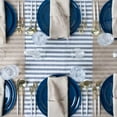 thumbnail image 4 of EcoQuality 6.3" inch Round Blue Disposable Plastic Plates - Heavy Duty Small Disposable Charger Dessert Plate Weddings, Serveware, China Like Salad Party Plates (240 Pack), 4 of 4