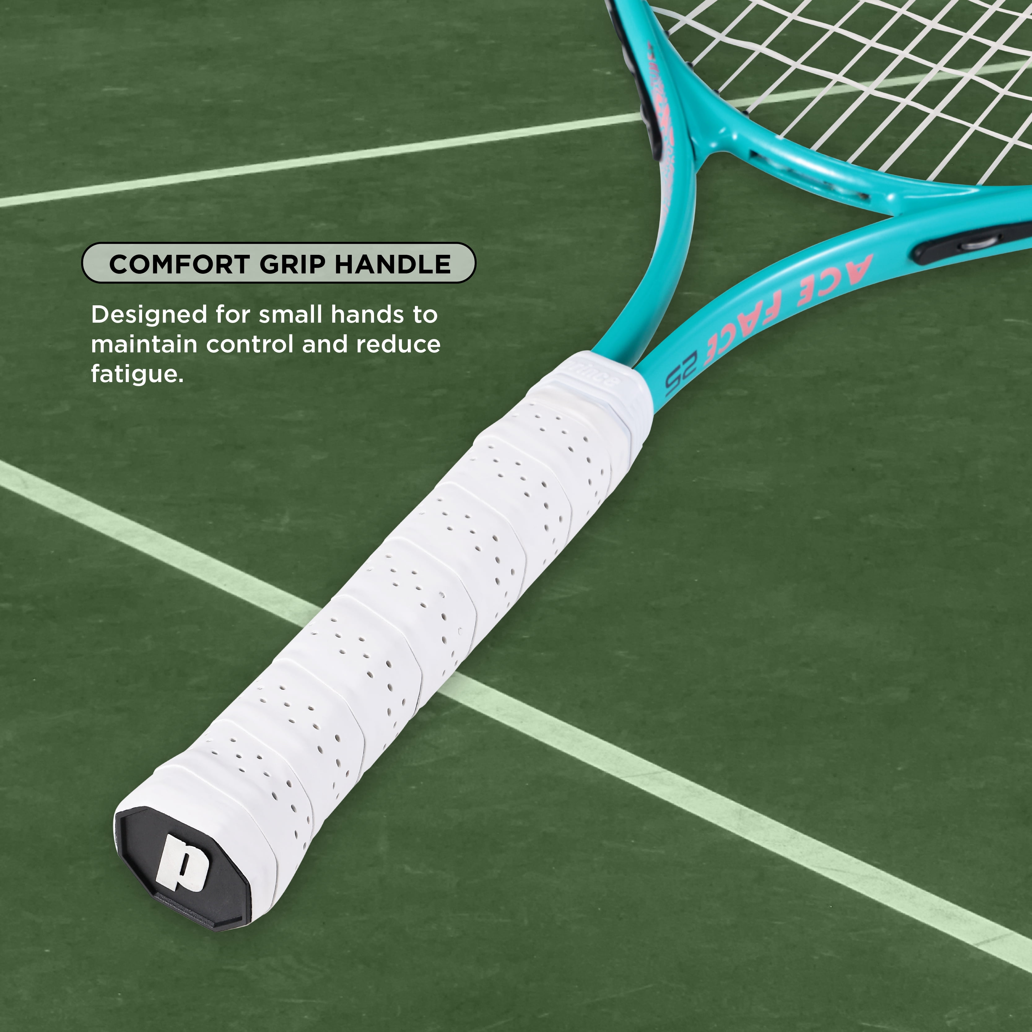 Prince 25” Youth Tennis Racket Starter Set – Junior Tennis Racquet with Carry Case & 2 Tennis Balls, Lightweight Green Kids Tennis Set