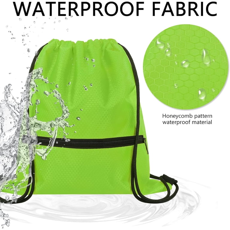 2 Pcs Gym Drawstring Bags, Waterproof Drawstring Backpack  display picture 3