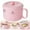 Pink, variant on Stainless Noodle Bowl With Lid & Handle Stainless Ramen Bowls Instant Noodle Bowl Pasta Bowl Salad Cereal Bowl Stainless Soup Bowl