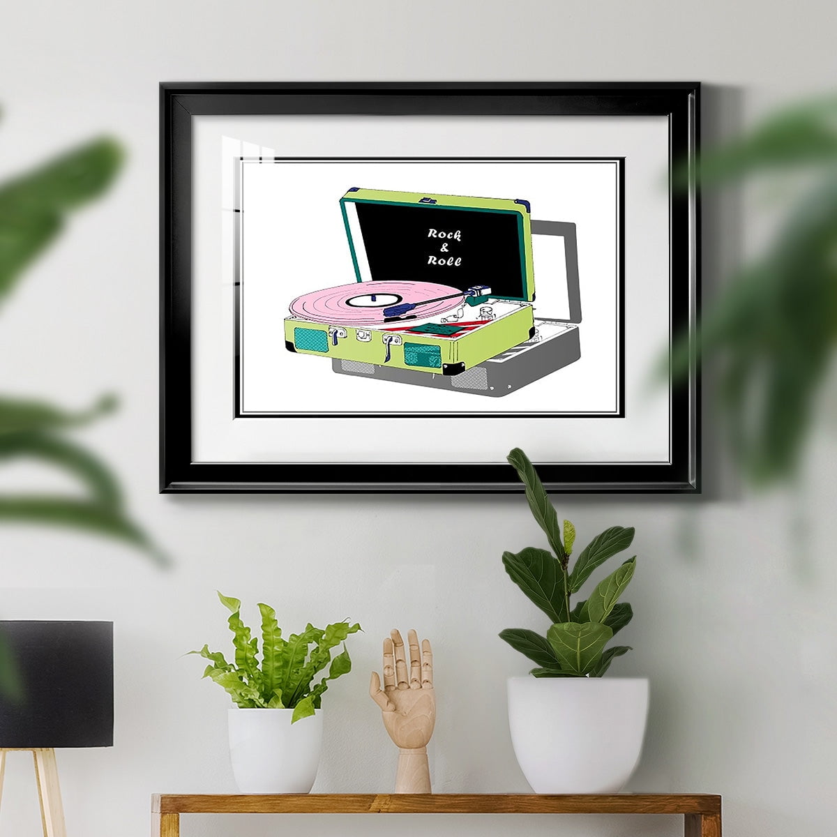 Record Shop II Premium Framed Print - Ready to Hang