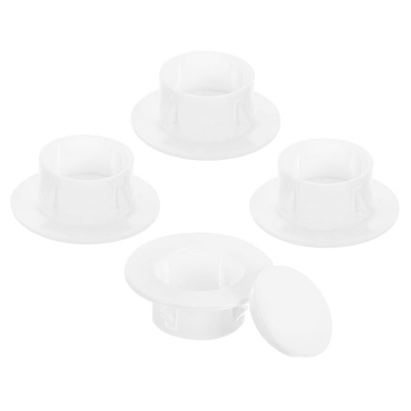 Uxcell PP Air Conditioning Wall Hole Cover for 2" - 2.3" Diameter Hole, White, 4Pcs