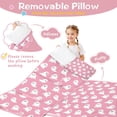 thumbnail image 3 of Tiny Ghost Halloween Pattern Toddler Nap Mats for Kids Preschool,50"x20" Sleeping Mat Bag or Kids,Toddler Sleeping Bag,Toddler Nap Mat or Daycare, 3 of 6