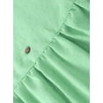 thumbnail image 7 of Gustave V Neck Short Sleeve Summer Dress for Women Ruffle Swiss Dot Mini Dresses Casual Boho A Line Flowy Sundress for Wedding Guest Christmas Party "Green, XL", 7 of 7