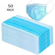 Dust Masks Disposable Disposable Face Masks with Elastic Ear Loop Breathable and Comfortable 50 Pack Great for Dust, Germ and Virus Protection and Personal Health - USA FDA