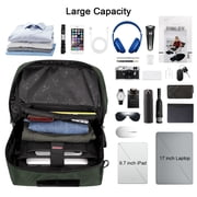 WITZMAN Carry on Travel Backpack for Men Airline Approved Convertible Nylon Duffle Backpack Luggage Bag(B682 Army Green)
