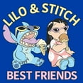 thumbnail image 2 of Toddler's Lilo & Stitch Ice Cream & Best Friends Portrait  Graphic Tee Royal Blue 3T, 2 of 3