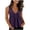 Purple, variant on Purcolt Womens Peplum Tank Tops Dressy Casual V-Neck Sleeveless Open Back Tie Bow A-Line Blouses Summer Beach Vacation Loose Fit Shirts