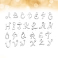 thumbnail image 4 of 26 colgantes con letras en inglés, 26 dijes del alfabeto de acero inoxidable de la A a la Z, accesorio para hacer joyas, collares y pulseras, 4 of 7