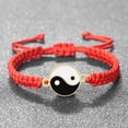 thumbnail image 4 of Pulseras trenzadas de Tai Chi Yin Yang para hombres y mujeres, pulsera de cuerda hecha a mano, rojo y negro, muñeca de amistad, regalo de joyería de moda, 4 of 5