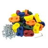 30 Large Kids Rock Climbing Holds - with Mounting Hardware for 1 Installation