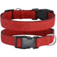 thumbnail image 1 of ORUYROP Glittering Basic Dog Collar, Comfy & Durable Dog Collar for Small Medium Large Dogs with Eco-Friendly Plastic Buckle, Adjustable Stylish Nylon Dog Collars, Fit Necks: 9.8-22.4‘‘ (L,, 1 of 7