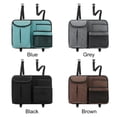 thumbnail image 4 of Car Seat Back Organizer Large Capacity Car Seat Back Storage Bag With Hook Suede Car Tissue Box, 4 of 5
