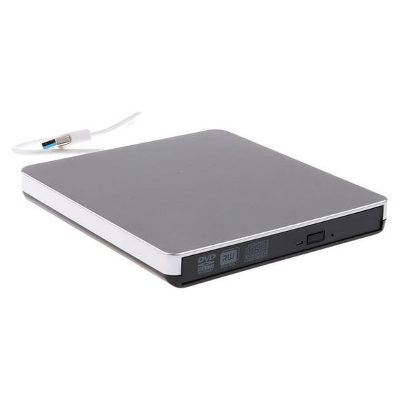 Brûleur DVD Externe Portable USB 3.0 CD DVD Lecteur VCD pour PC de Bureau Compatible Win7 / Win8 / Win10 Etc - 140 * 147 * 15