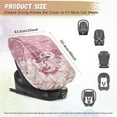 thumbnail image 7 of KUIFORTI Baby Car Seat Sun Shade Cover, Pink Axolotl Car Seat Cover with Elastic Bottom, Block Sunlight UV Ray Keeps Baby Seat at A Cool Temperature, 40" x 25" Baby Travel Accessories, 7 of 7