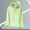 001 Green, variant on Women's Sun Protective Ice Silk Long Sleeve Tops Casual Solid Sports Hooded Breathable Lightweight Zipper Jacket