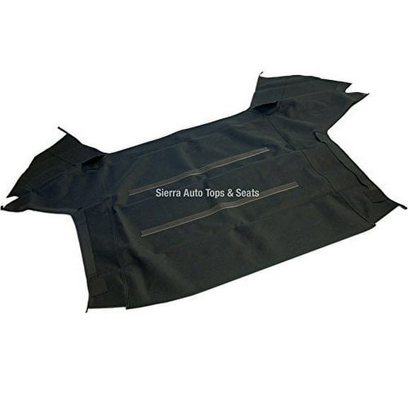 Sierra Auto Tops Convertible Top Replacement for SAAB 900 1986-1994, Stayfast Canvas, Black, Front Section Only