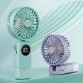 thumbnail image 4 of Naiovety Mini ventilador Ventilador recargable portátil Pantalla digital inteligente Funcionamiento suave 2. Inteligente Electrodomésticos danhei 1200M, 4 of 6