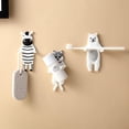 thumbnail image 4 of Animal Suction Cup Hooks Cartoon Reusable Waterproof Suction Cups with Hooks (Bear+Cow+Zebra+Dog), 4 of 5