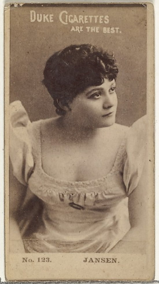 Card Number 123 Jansen from the Actors and Actresses series (N145 6) issued by Duke Sons & Co. to promote Duke Cigarettes Poster Print (18 x 24)