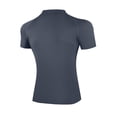 thumbnail image 6 of JSKUMAR Men's Quarter Zip Gym Workout Shirts Short Sleeve Moisture Wicking Athletic Tees Quick Dry Tops Dark Gray,3XL, 6 of 6