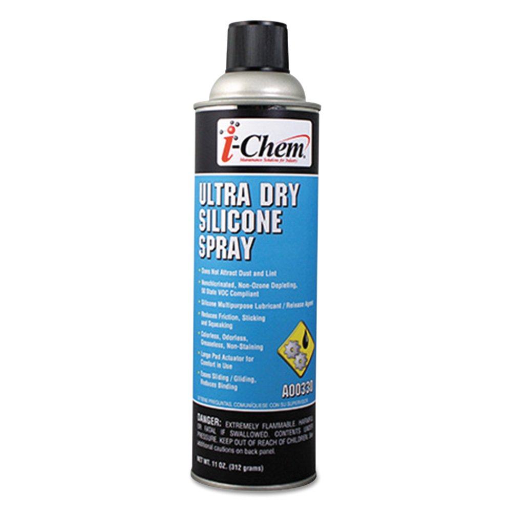 iChem Ultra Dry Silicone Spray, 11 oz Aerosol Can, 12/Carton Walmart