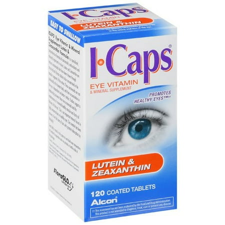 Cla Fuel 120 Caps - ICaps Lutein & Zeaxanthin Formula, Coated Tablets, 120 ct