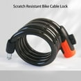 thumbnail image 3 of 1 Set Bicycle Lock High Safety Performance Anti-scratch Waterproof Dustproof Steel Cable Bike Cable Lock Bike Accessories, 3 of 10