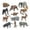 Style B, variant on Kokiya 12 Pieces Wildlife Animals Figurines Animals Figures Toys for Party Favors Party H