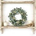 thumbnail image 5 of Spring Door Wreath, 20" Artificial Spring Wreath with Greenery, White Berries and Floral Accents - Spring Wreaths for Front Door, Outdoor All Year, Spring Decor for Home,Porch, Party, 5 of 7