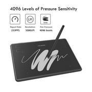 Huion H430P Graphics Tablet, 4.8x3 Inch, 4096 Pressure Sensitivity, 4 Hot Keys