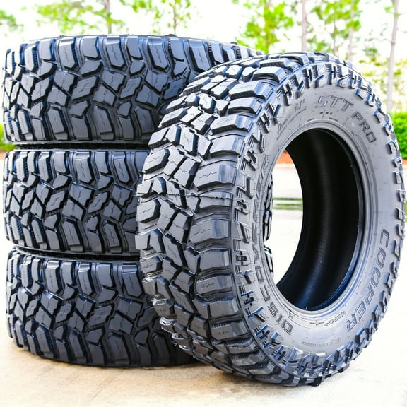 Set of 4 Cooper Discoverer STT Pro 35X12.50R20 121Q E 10 Ply m/t mud Light Truck Tires