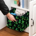 thumbnail image 5 of Saint Patrick's Day Foldable Cube Organizer Storage Basket with Handle, 10.8"x10.5"x10.6", Large Capacity Clothes Storage, 5 of 6