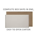 thumbnail image 4 of Skylar Nailhead Trim Upholstered Twin Platform Bed, Beige, 4 of 16